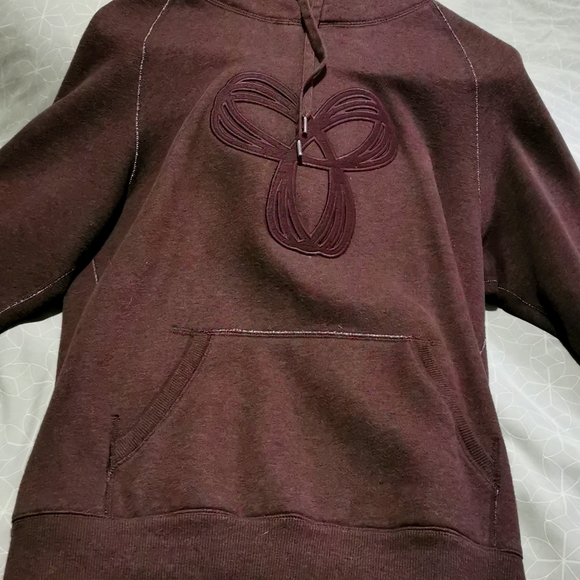 burgundy reverse stitch tna hoody - Picture 1 of 3